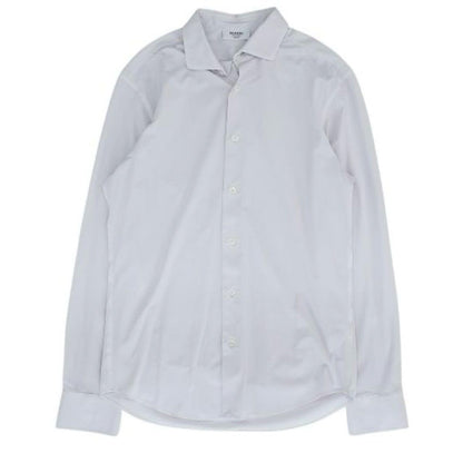 Gray Solid Long Sleeve Button Down