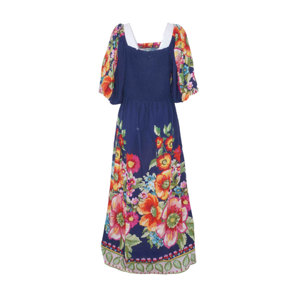 Navy Plus Floral Maxi Dress