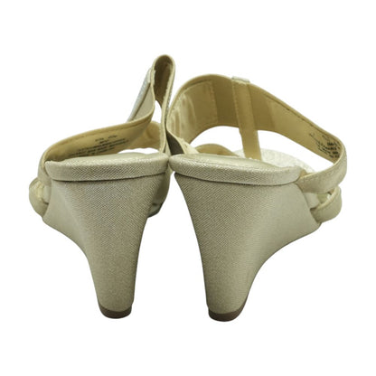 Gold Wedged Sandals