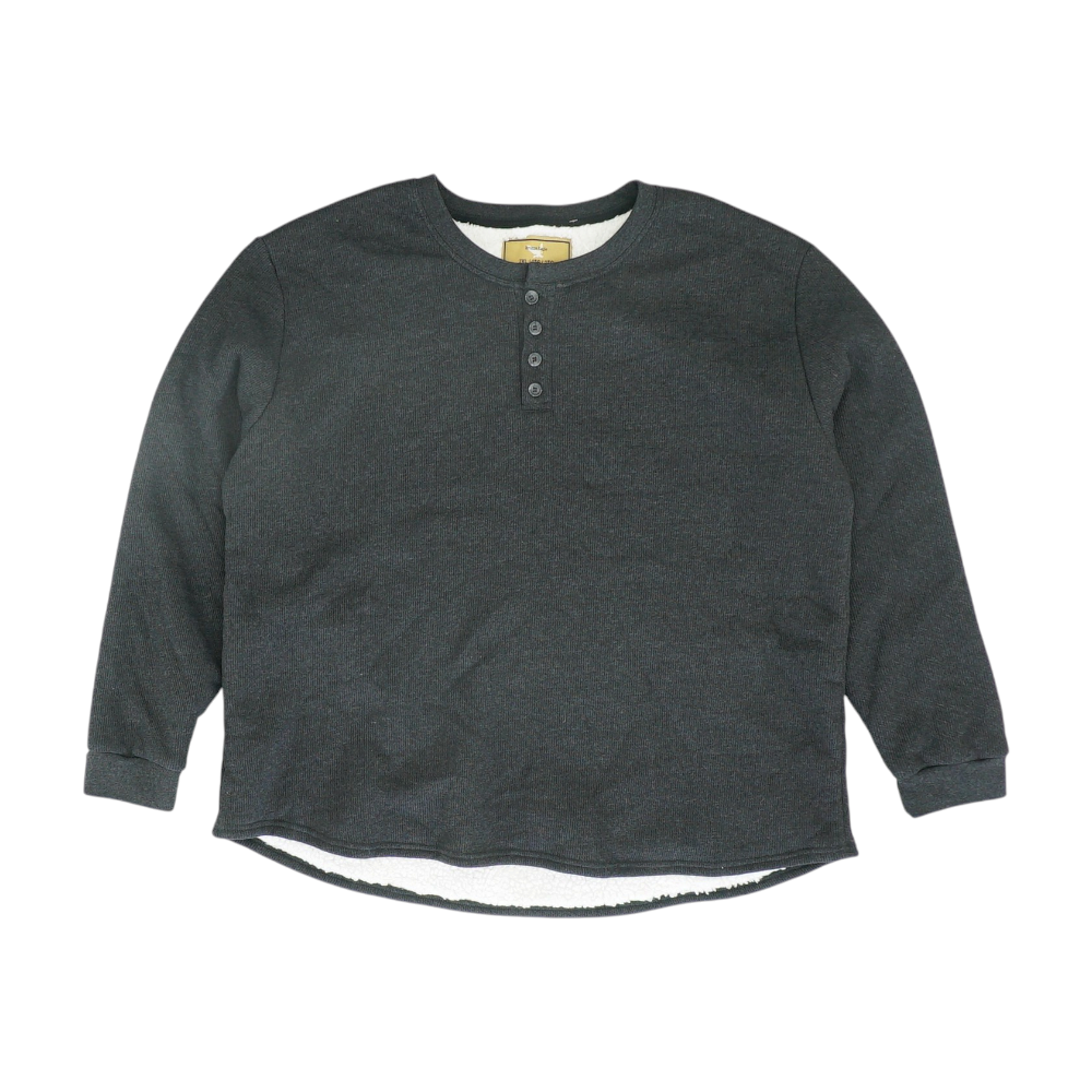 Gray Solid Pullover Sweater