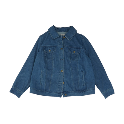 Blue Plus Solid Denim Jacket