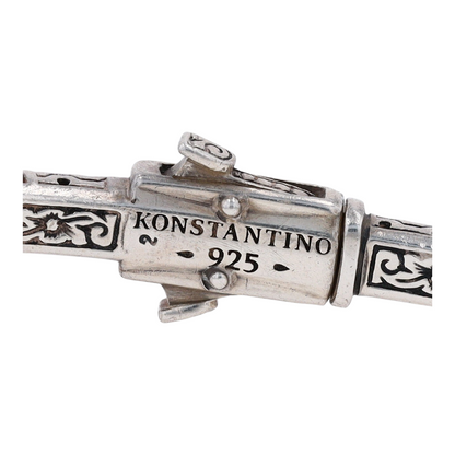 Sterling Silver Black Stones Chain Bracelet