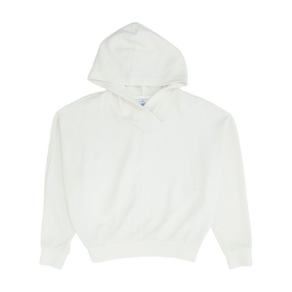 Ivory Solid Hoodie Pullover