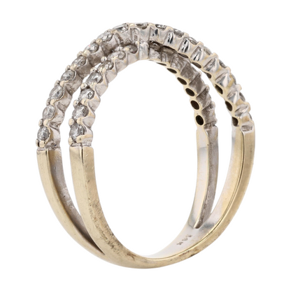 5/8 ctw 14K Two-Tone Gold Diamond Band Ring
