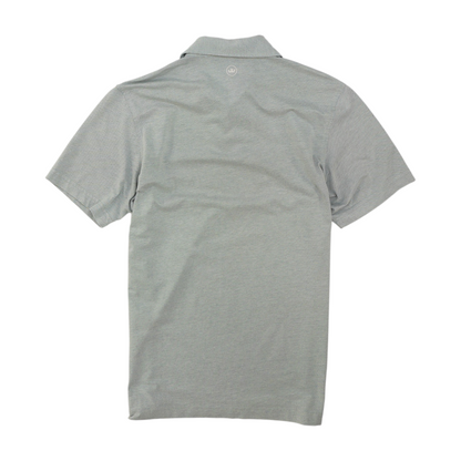 Gray Solid Short Sleeve Polo