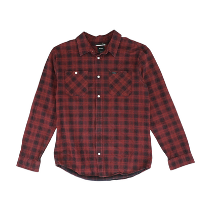 Red Plaid Long Sleeve Button Down