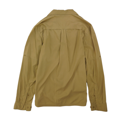 Khaki Solid Outdoor Button Down