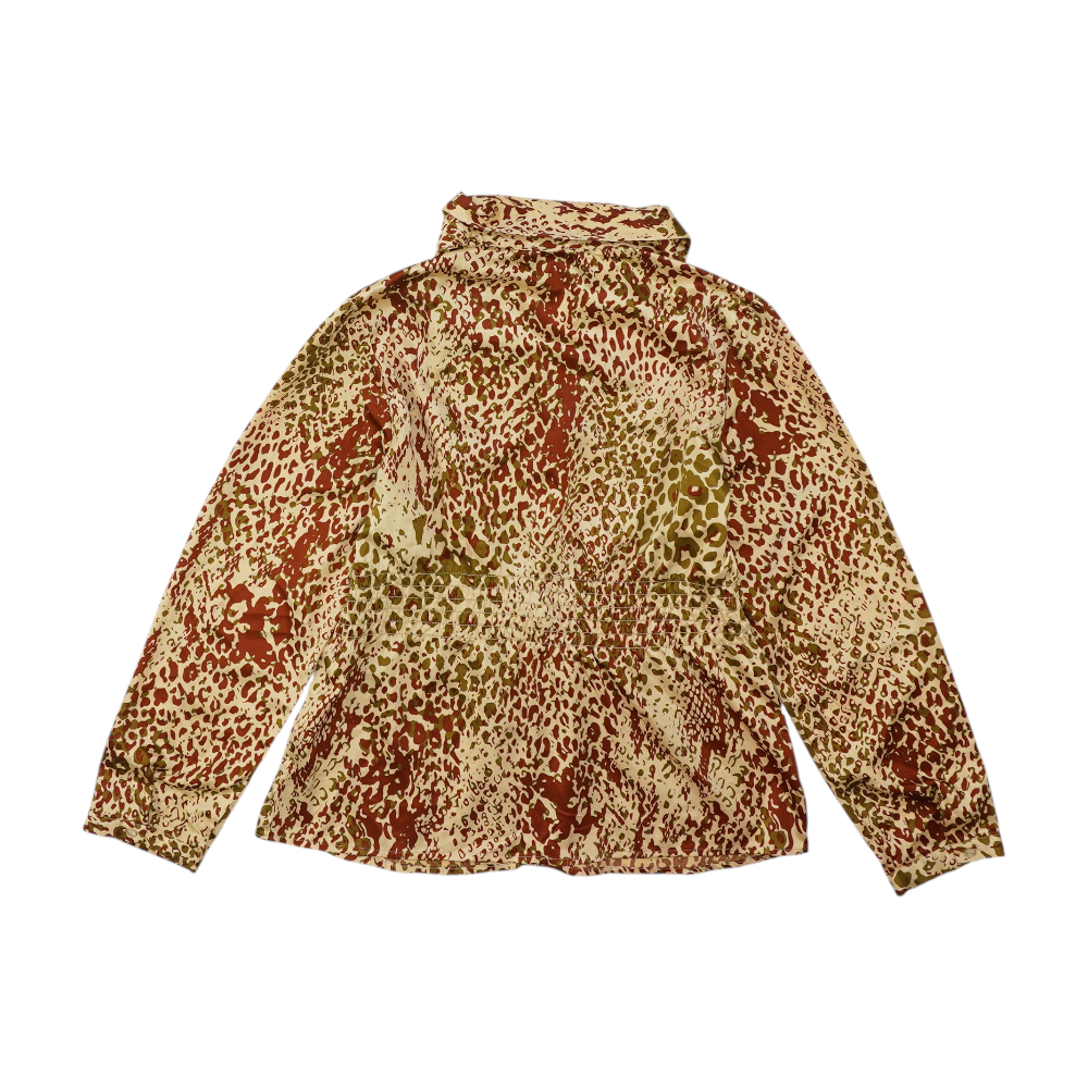 Beige Animal Print Blouse