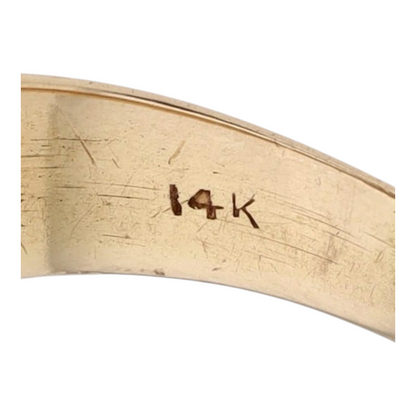 14K Two-Tone Gold Diamond Band Ring