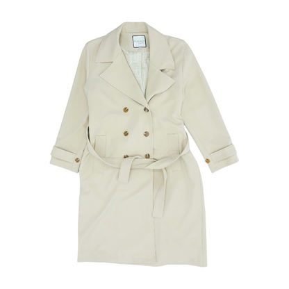 Beige Solid Coat