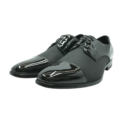 Black Lace-Up Dress Shoes