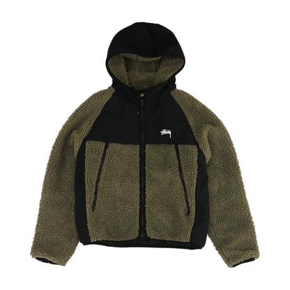 Black Color Block Jacket