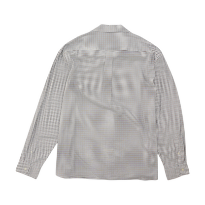 White Check Long Sleeve Button Down