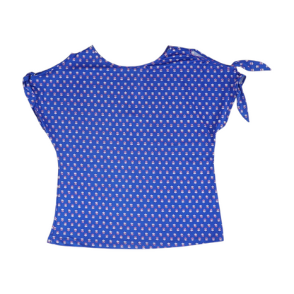Blue Floral Blouse