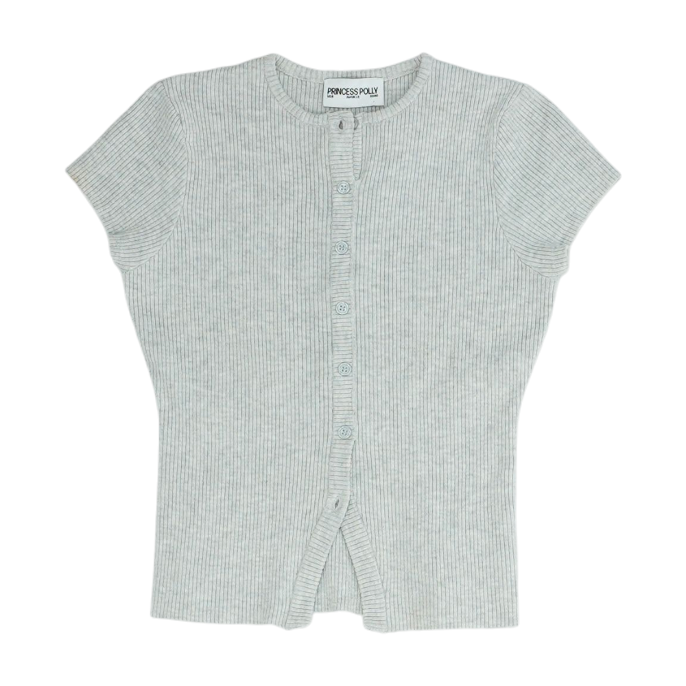 Gray Cardigan Sweater