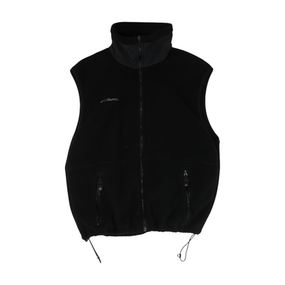 Black Solid Casual Vest