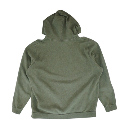 Green Solid Hoodie Pullover