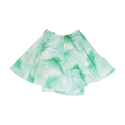 Green Misc Midi Skirt