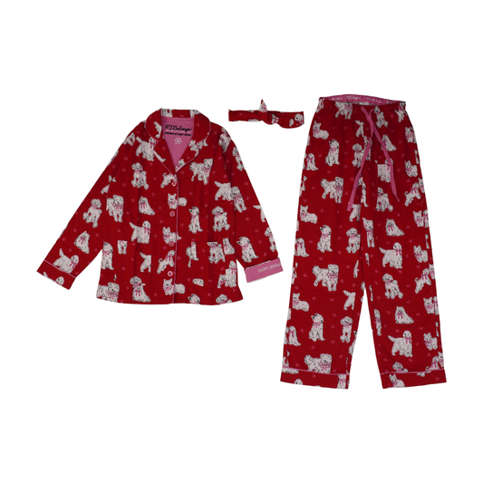 Red Print Pajama Set