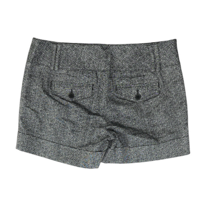 Black Print Chino Shorts