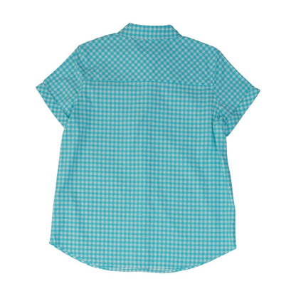 Blue Check Button Down