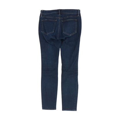 Blue Solid Low Rise Skinny Leg Jeans