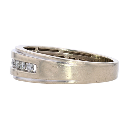 1/2 ctw 10K Sterling Silver Diamond Band