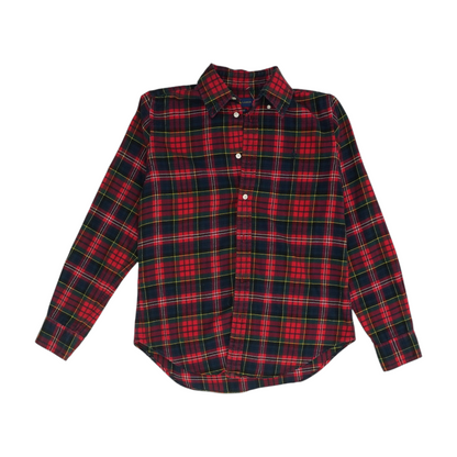 Multi Plaid Flannel Button Down