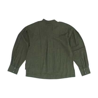 Green Flannel Button Down