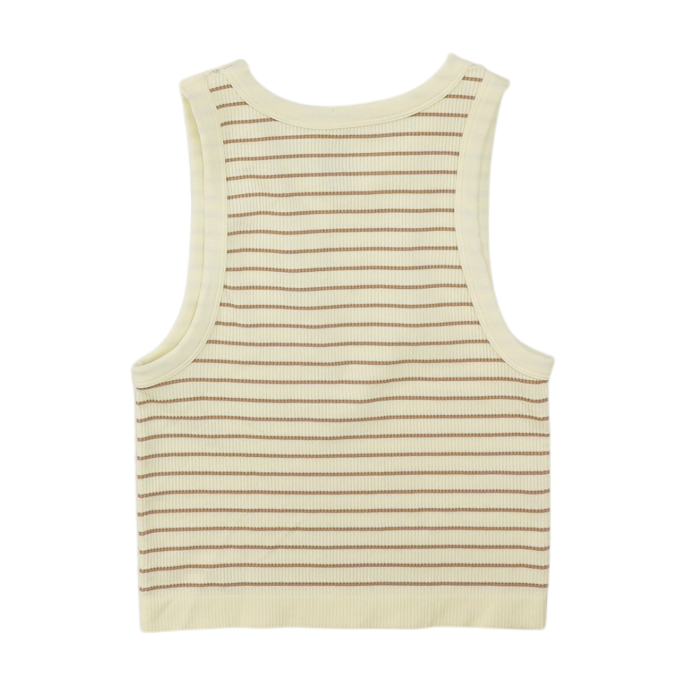 Cream Striped Blouse