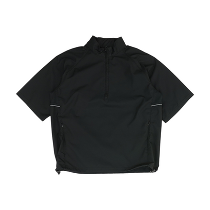 Black Solid 1/4 Zip Pullover