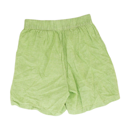 Green Solid Chino Shorts