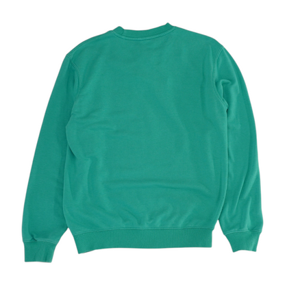 Turquoise Solid Sweatshirt Pullover