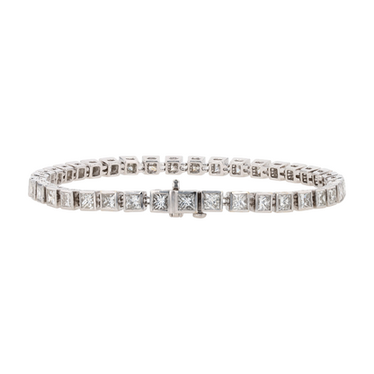 6 ctw 18K White Gold Diamond Tennis Bracelet