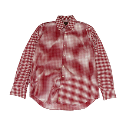 Red Check Long Sleeve Button Down