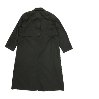 London Fog Vintage Black Solid Trench Coat – Image 2