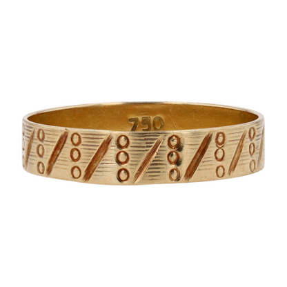 18K Yellow Gold Band