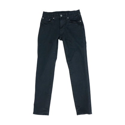 Black Slim Straight Jeans