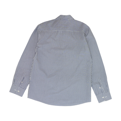 White Plus Check Button Down