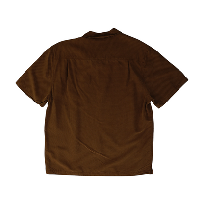 Brown Check Short Sleeve Button Down