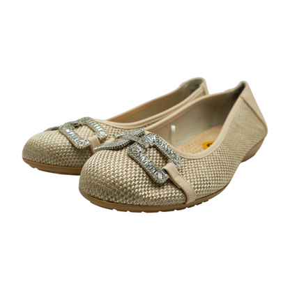Beige Slip-On Flats