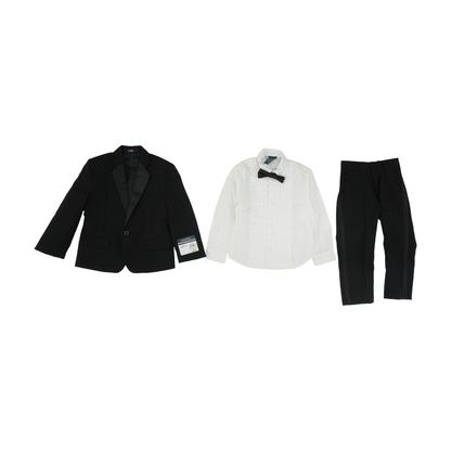 Black Solid 4pc Suit