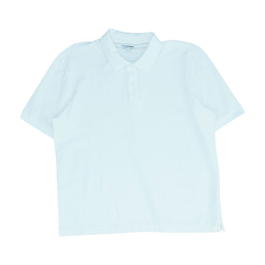 White Solid Short Sleeve Polo