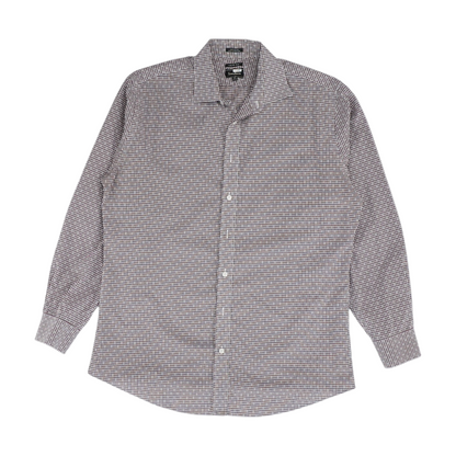 Burgundy Check Long Sleeve Button Down