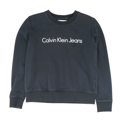 Black Graphic Sweatshirt Pullover