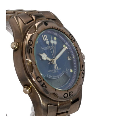 Men's Blue Dial Chronograph Stainless Steel Watch