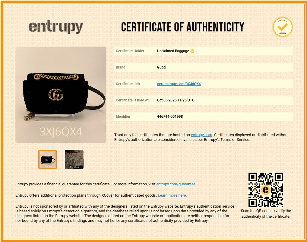 Black Double G Marmont Mini Crossbody