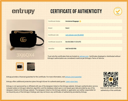 Black Double G Marmont Mini Crossbody