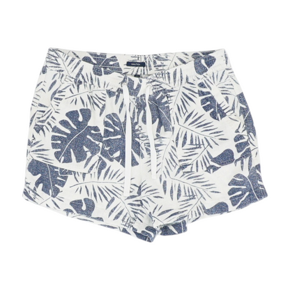Blue Tropical Knit Shorts
