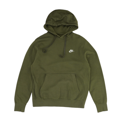 Green Solid Hoodie Pullover